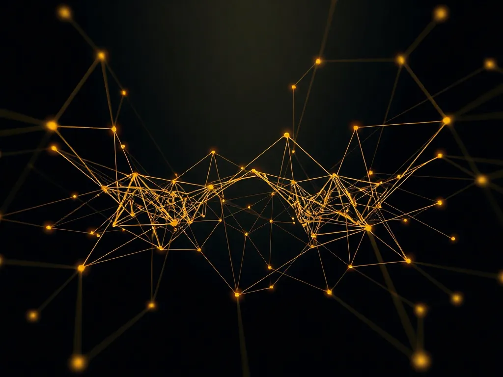 Abstract architectural visualization of neural network conne